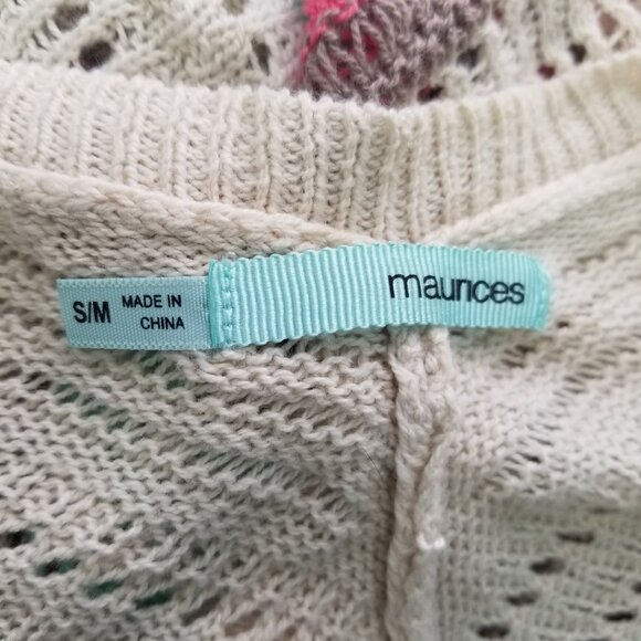 Maurices Open Front Sweater Cardigan Womens S/M - Picture 4 of 6